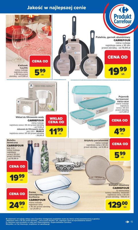 Carrefour - gazetka promocyjna Gazetka Produkt Carrefour od poniedziałku  do soboty 14.06 - strona 15