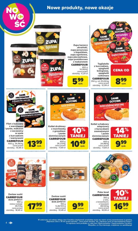 Carrefour - gazetka promocyjna Gazetka Produkt Carrefour od poniedziałku od poniedziałku 02.06 do soboty 14.06 - strona 4