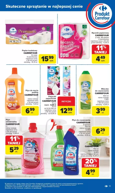 Carrefour - gazetka promocyjna Gazetka Produkt Carrefour od poniedziałku  do soboty 14.06 - strona 13