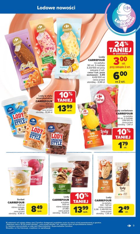 Carrefour - gazetka promocyjna Gazetka Produkt Carrefour od poniedziałku  do soboty 14.06 - strona 9