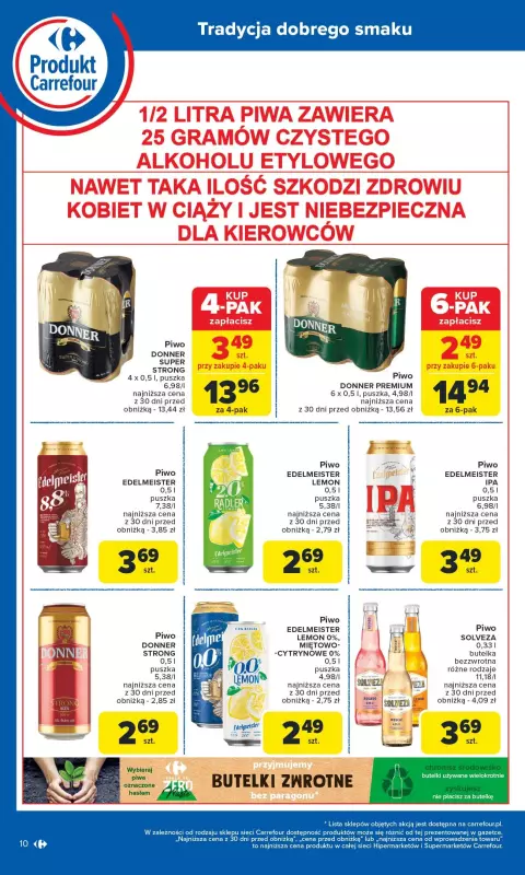 Carrefour - gazetka promocyjna Gazetka Produkt Carrefour od poniedziałku  do soboty 14.06 - strona 10