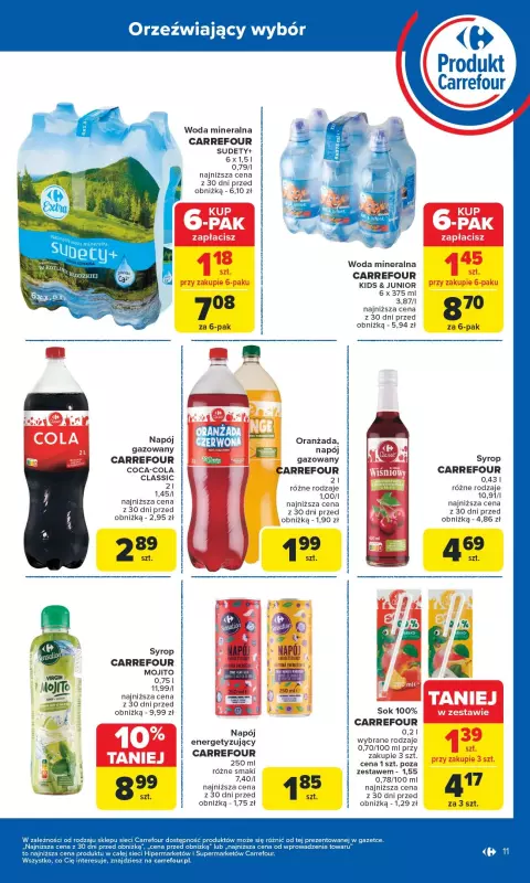Carrefour - gazetka promocyjna Gazetka Produkt Carrefour od poniedziałku  do soboty 14.06 - strona 11