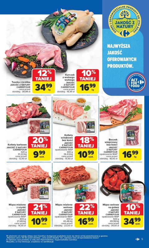 Carrefour - gazetka promocyjna Gazetka Produkt Carrefour od poniedziałku  do soboty 14.06 - strona 5