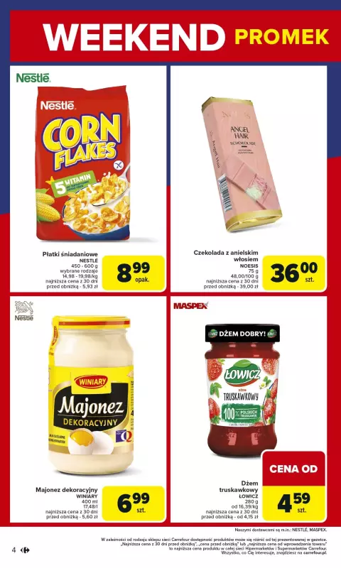 Carrefour - gazetka promocyjna Gazetka Weekend promek już od czwartku  do soboty 07.06 - strona 4