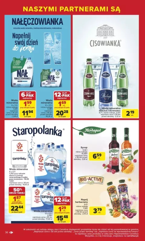 Carrefour - gazetka promocyjna Gazetka Markowe okazje czekają od poniedziałku 09.06 do soboty 21.06 - strona 36