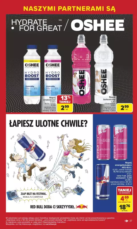 Carrefour - gazetka promocyjna Gazetka Markowe okazje czekają od poniedziałku 09.06 do soboty 21.06 - strona 37