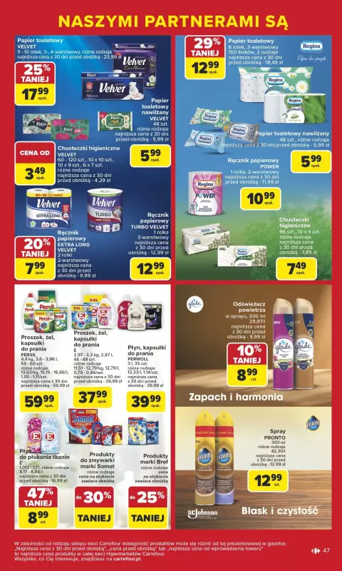 Carrefour - gazetka promocyjna Gazetka Markowe okazje czekają  do soboty 21.06 - strona 47