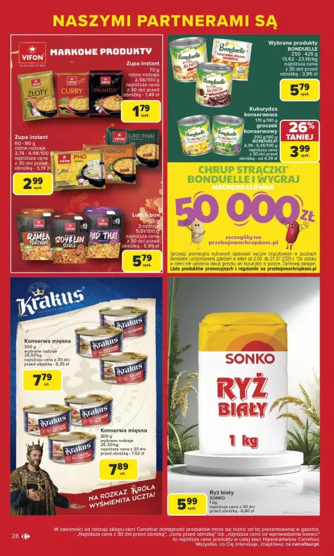 Carrefour - gazetka promocyjna Gazetka Markowe okazje czekają  do soboty 21.06 - strona 28