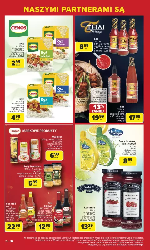 Carrefour - gazetka promocyjna Gazetka Markowe okazje czekają  do soboty 21.06 - strona 26