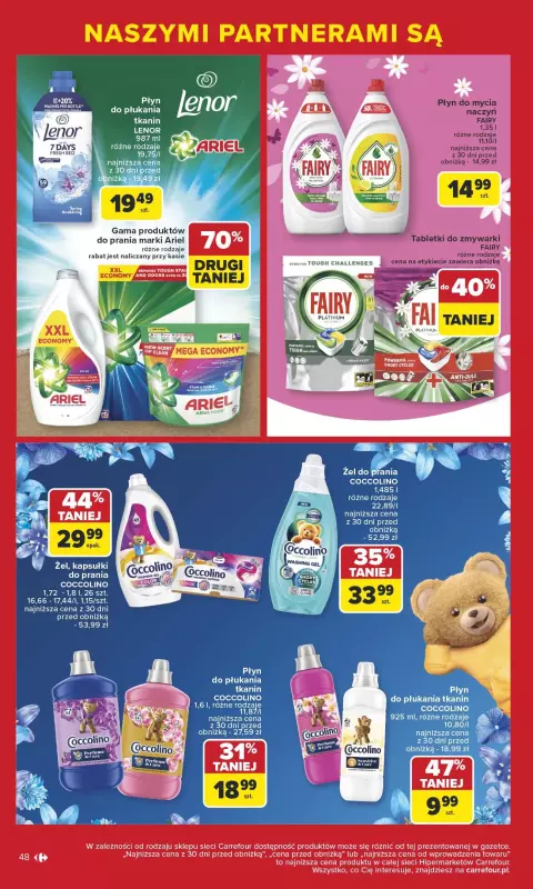 Carrefour - gazetka promocyjna Gazetka Markowe okazje czekają od poniedziałku 09.06 do soboty 21.06 - strona 48