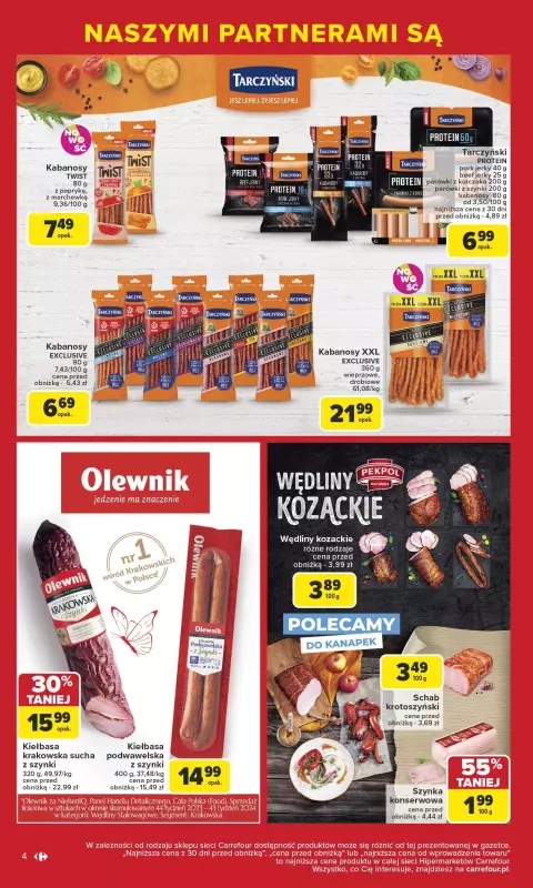 Carrefour - gazetka promocyjna Gazetka Markowe okazje czekają od poniedziałku 09.06 do soboty 21.06 - strona 4