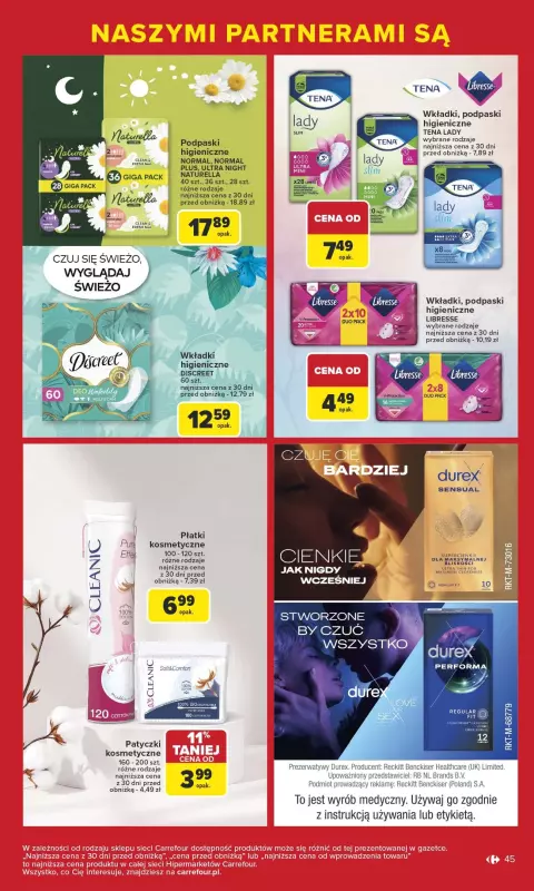 Carrefour - gazetka promocyjna Gazetka Markowe okazje czekają od poniedziałku 09.06 do soboty 21.06 - strona 45