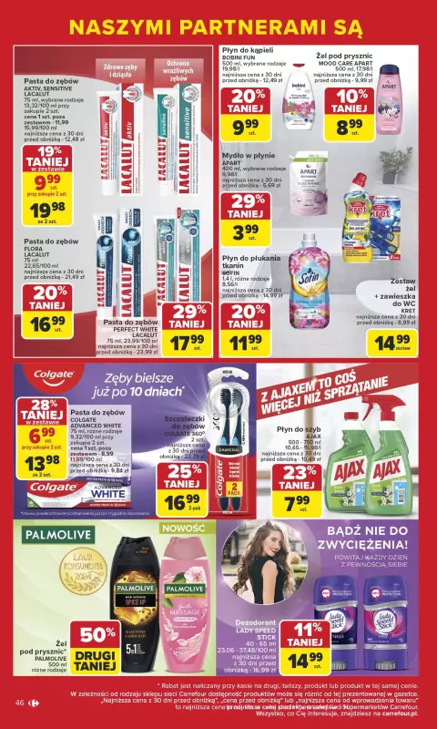 Carrefour - gazetka promocyjna Gazetka Markowe okazje czekają od poniedziałku 09.06 do soboty 21.06 - strona 46