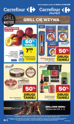 Carrefour - gazetka promocyjna Gazetka Carrefour od poniedziałku od poniedziałku 16.06 do soboty 21.06