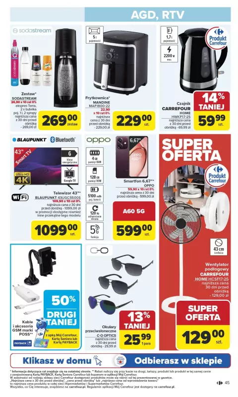 Carrefour - gazetka promocyjna Gazetka Carrefour od poniedziałku  do soboty 21.06 - strona 47
