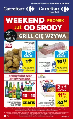 Carrefour - gazetka promocyjna Gazetka Weekend promek już od środy od środy 18.06 do soboty 21.06