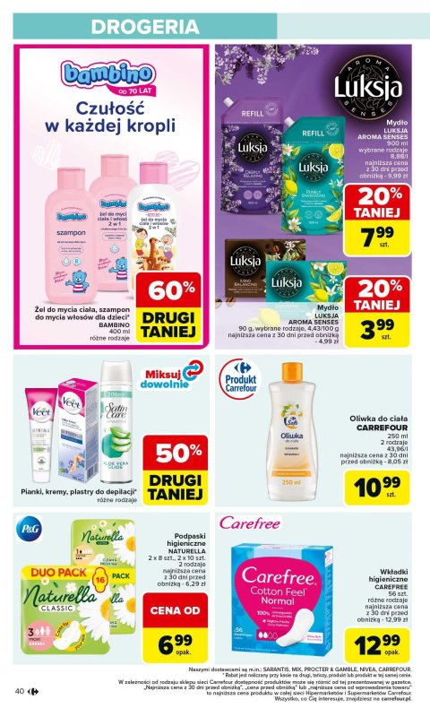 Carrefour - gazetka promocyjna Gazetka Carrefour od poniedziałku  do niedzieli 29.06 - strona 42