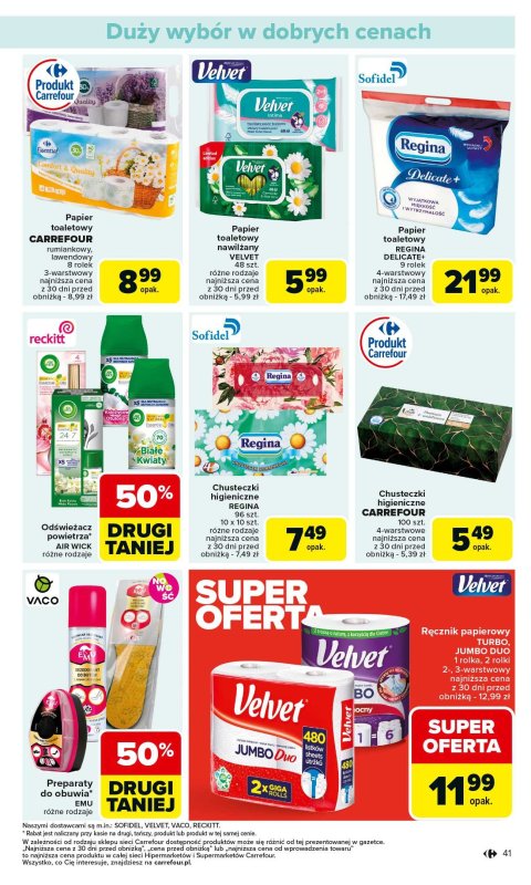 Carrefour - gazetka promocyjna Gazetka Carrefour od poniedziałku  do niedzieli 29.06 - strona 43