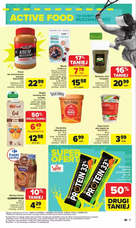 Carrefour - gazetka promocyjna Gazetka Podobać się sobie od poniedziałku 23.06 do soboty 05.07 - strona 15
