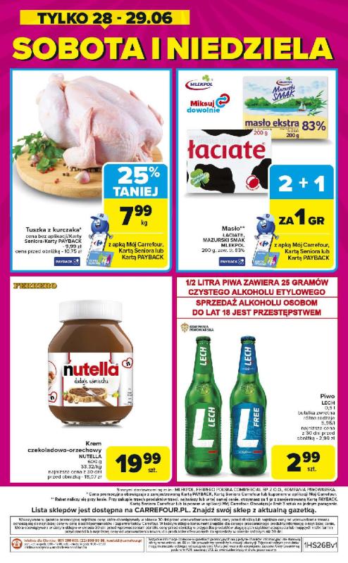 Carrefour - gazetka promocyjna Weekend promek już od czwartku od czwartku 26.06 do niedzieli 29.06 - strona 8