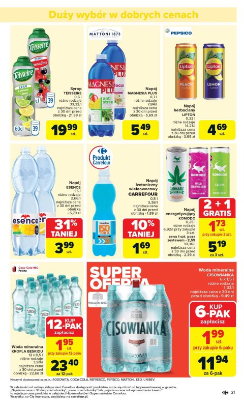 Carrefour - gazetka promocyjna Gazetka Carrefour od poniedziałku  do soboty 05.07 - strona 33