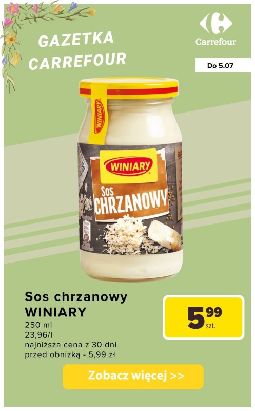 Carrefour - gazetka promocyjna Majonezy, ketchupy i sosy od wtorku 01.07 do soboty 05.07 - strona 4