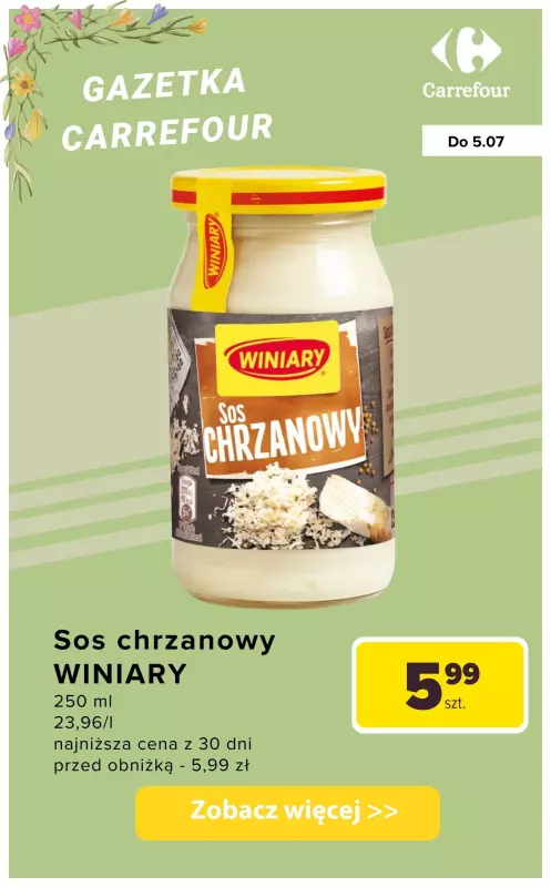 Carrefour - gazetka promocyjna Majonezy, ketchupy i sosy od wtorku 01.07 do soboty 05.07 - strona 4