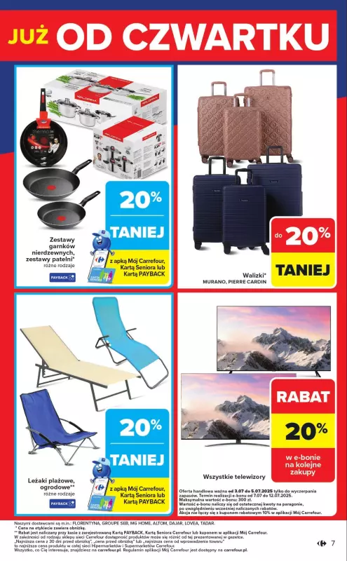 Carrefour - gazetka promocyjna Gazetka Weekend promek już od czwartku  do soboty 05.07 - strona 7