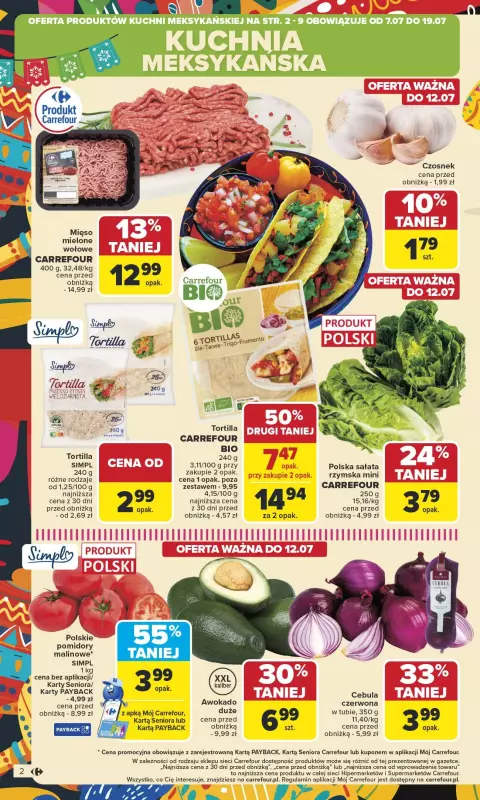 Carrefour - gazetka promocyjna Gazetka Carrefour od poniedziałku od poniedziałku 07.07 do soboty 12.07 - strona 4