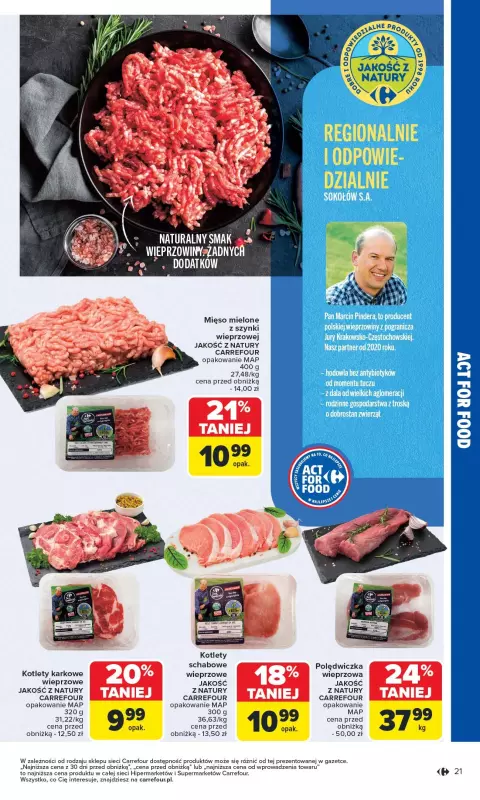 Carrefour - gazetka promocyjna Gazetka Kupujemy lokalnie od poniedziałku 07.07 do soboty 19.07 - strona 21