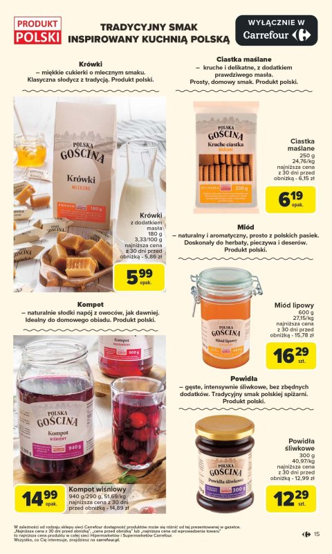Carrefour - gazetka promocyjna Gazetka Kupujemy lokalnie od poniedziałku 07.07 do soboty 19.07 - strona 15