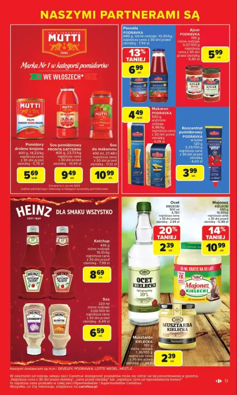 Carrefour - gazetka promocyjna Gazetka Markowe okazje od poniedziałku 07.07 do soboty 19.07 - strona 13