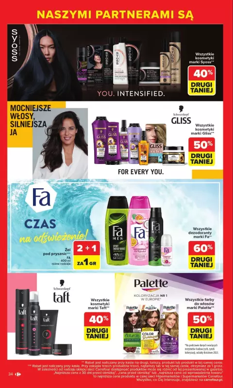 Carrefour - gazetka promocyjna Gazetka Markowe okazje od poniedziałku 07.07 do soboty 19.07 - strona 34