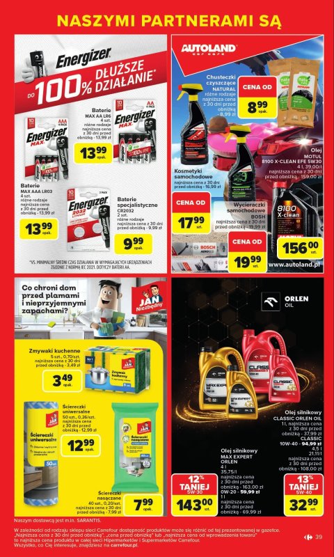 Carrefour - gazetka promocyjna Gazetka Markowe okazje od poniedziałku 07.07 do soboty 19.07 - strona 39