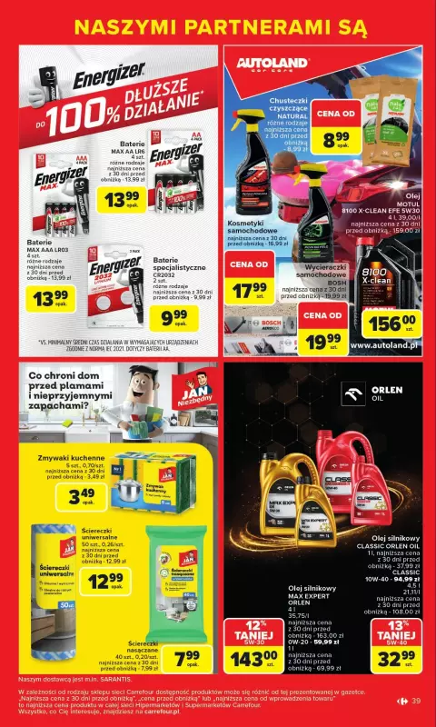 Carrefour - gazetka promocyjna Gazetka Markowe okazje od poniedziałku 07.07 do soboty 19.07 - strona 39