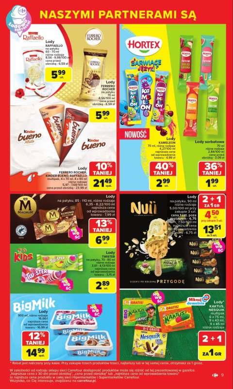 Carrefour - gazetka promocyjna Gazetka Markowe okazje od poniedziałku 07.07 do soboty 19.07 - strona 9