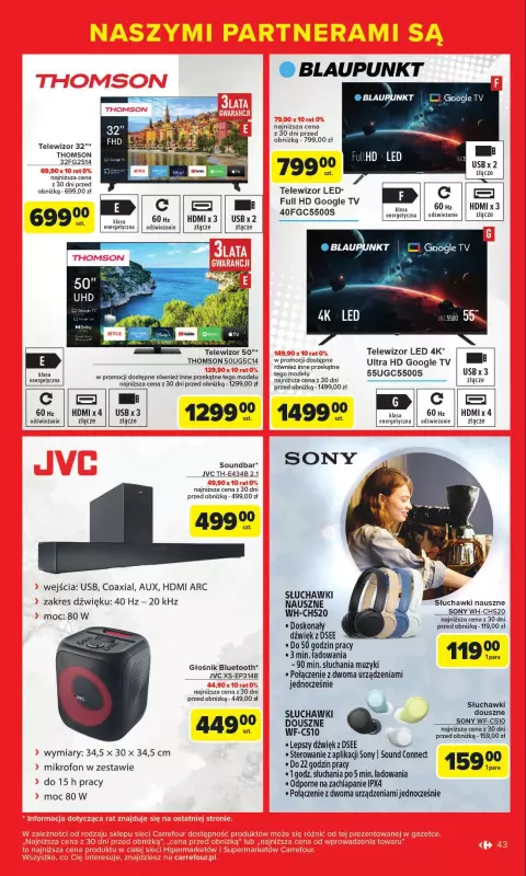 Carrefour - gazetka promocyjna Gazetka Markowe okazje od poniedziałku 07.07 do soboty 19.07 - strona 43