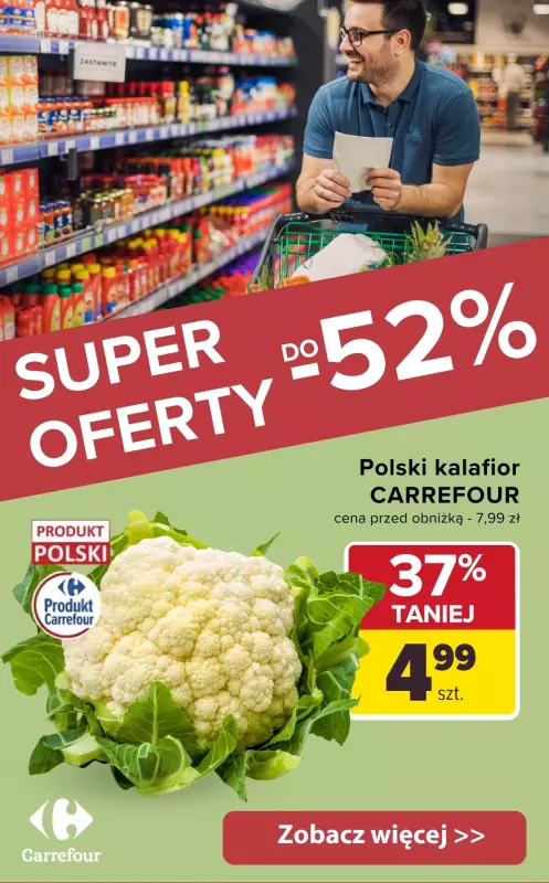 Carrefour - gazetka promocyjna SUPER OFERTY do -52%  