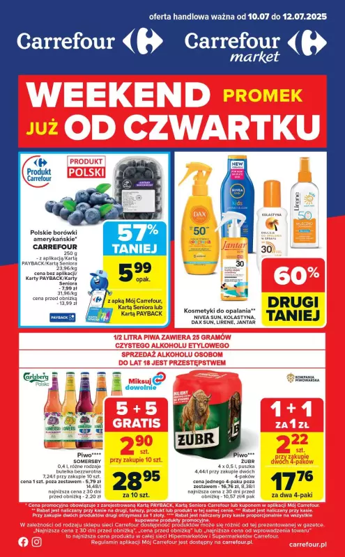Carrefour - gazetka promocyjna Weekend promek już od czwartku  