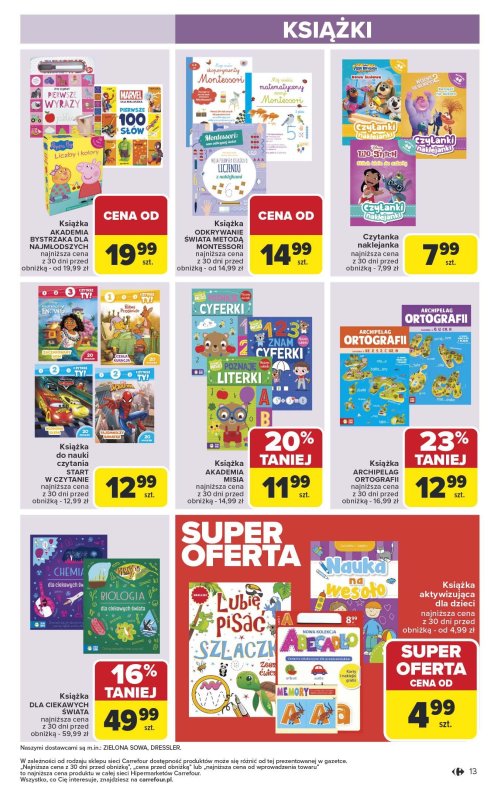 Carrefour - gazetka promocyjna Gazetka Łap okazje od czwartku od czwartku 17.07 do środy 30.07 - strona 13