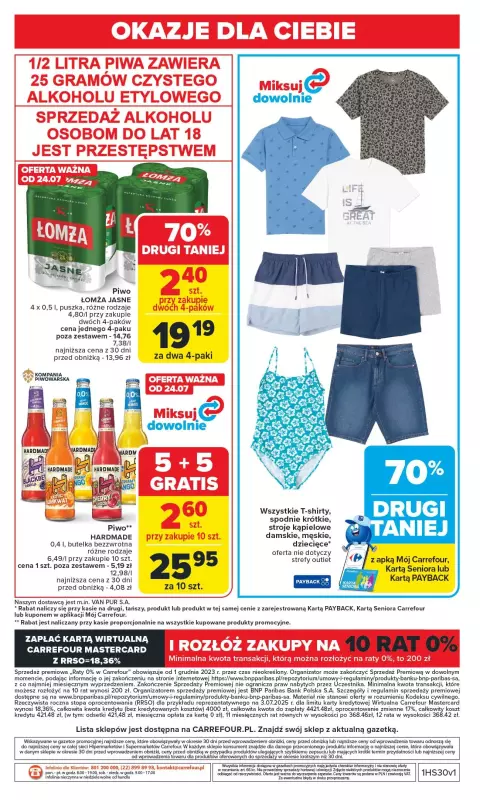 Carrefour - gazetka promocyjna Gazetka Carrefour od poniedziałku od poniedziałku 21.07 do soboty 26.07 - strona 45
