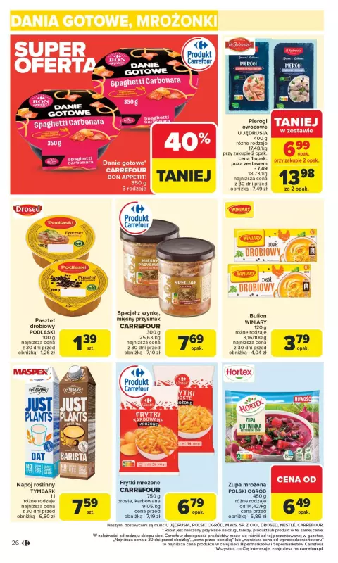 Carrefour - gazetka promocyjna Gazetka Carrefour od poniedziałku  do soboty 26.07 - strona 30