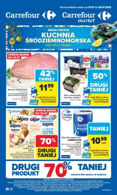 Carrefour - gazetka promocyjna Gazetka Carrefour od poniedziałku  do soboty 26.07
