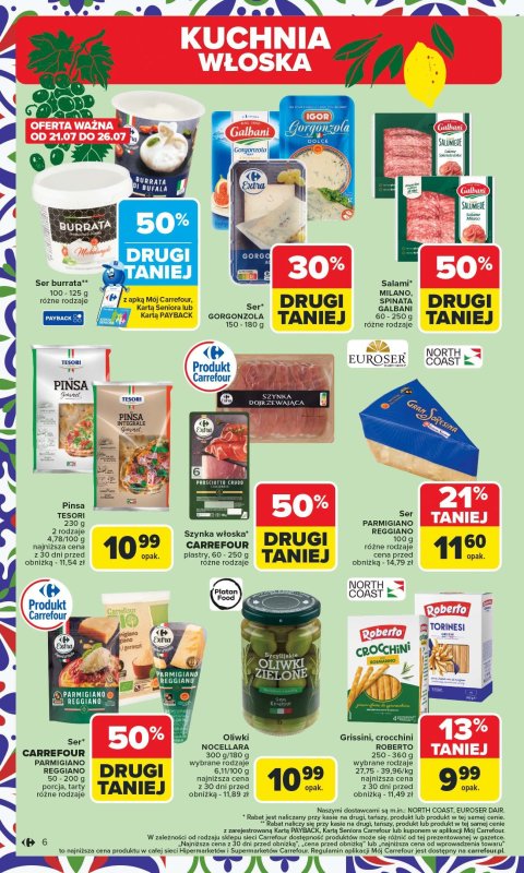 Carrefour - gazetka promocyjna Gazetka Kuchnia śródziemnomorska  do soboty 02.08 - strona 6