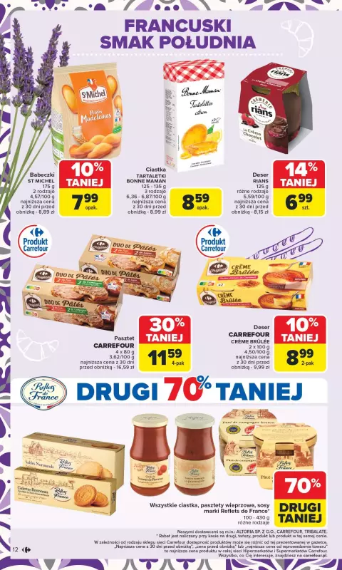Carrefour - gazetka promocyjna Gazetka Kuchnia śródziemnomorska  do soboty 02.08 - strona 12