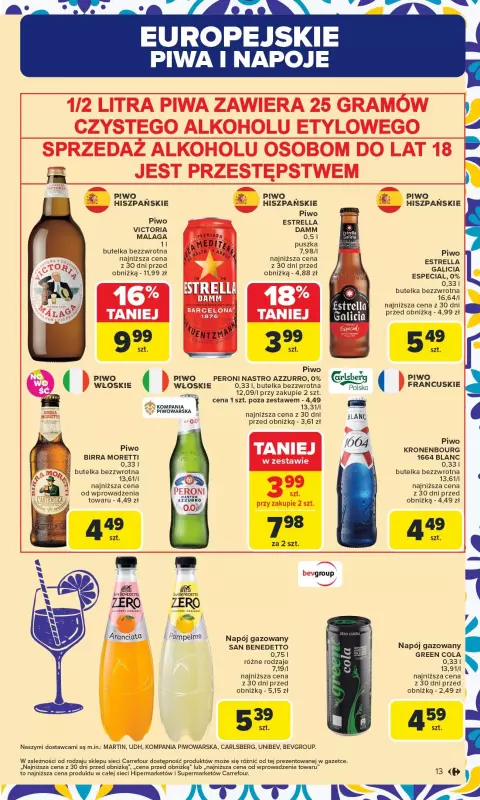 Carrefour - gazetka promocyjna Gazetka Kuchnia śródziemnomorska  do soboty 02.08 - strona 13