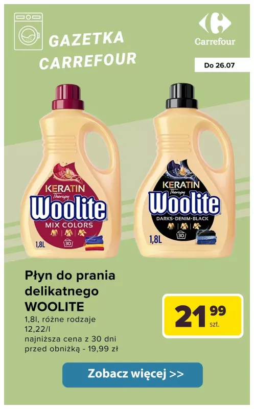 Carrefour - gazetka promocyjna Produkty do prania i płukania od wtorku 22.07 do soboty 26.07 - strona 5