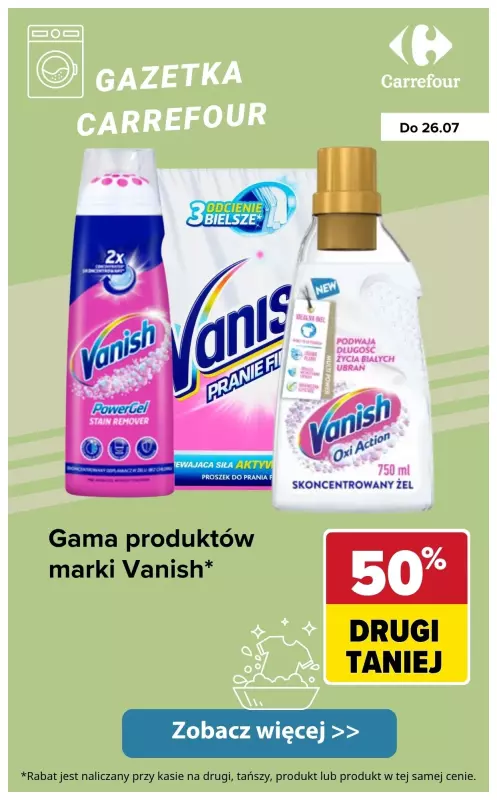 Carrefour - gazetka promocyjna Produkty do prania i płukania od wtorku 22.07 do soboty 26.07 - strona 3