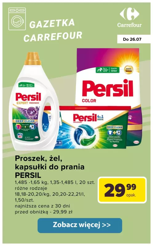 Carrefour - gazetka promocyjna Produkty do prania i płukania od wtorku 22.07 do soboty 26.07 - strona 6