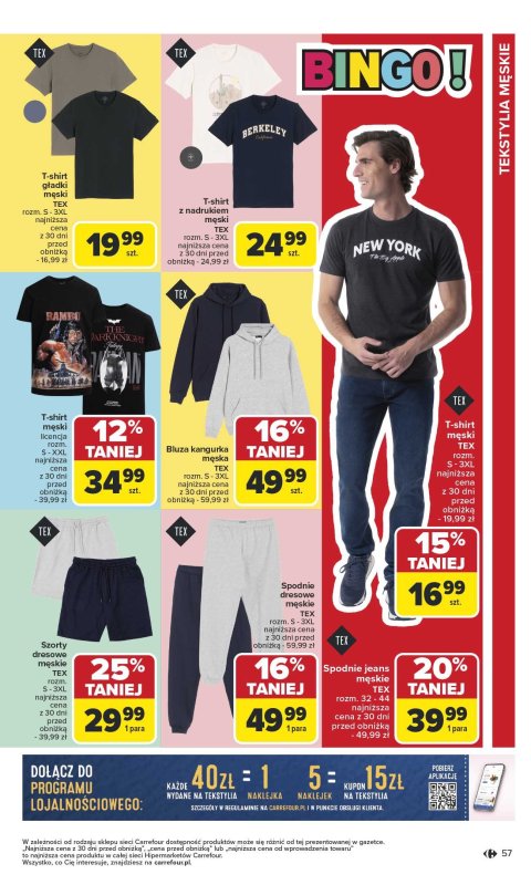 Carrefour - gazetka promocyjna Gazetka Szkoła nowy sezon od poniedziałku 28.07 do środy 13.08 - strona 57